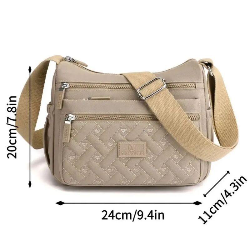 Umhängetasche für Damen, wasserdicht, einfarbig, Schwarz, Rosa, lässige Handtasche, Messenger-Tasche