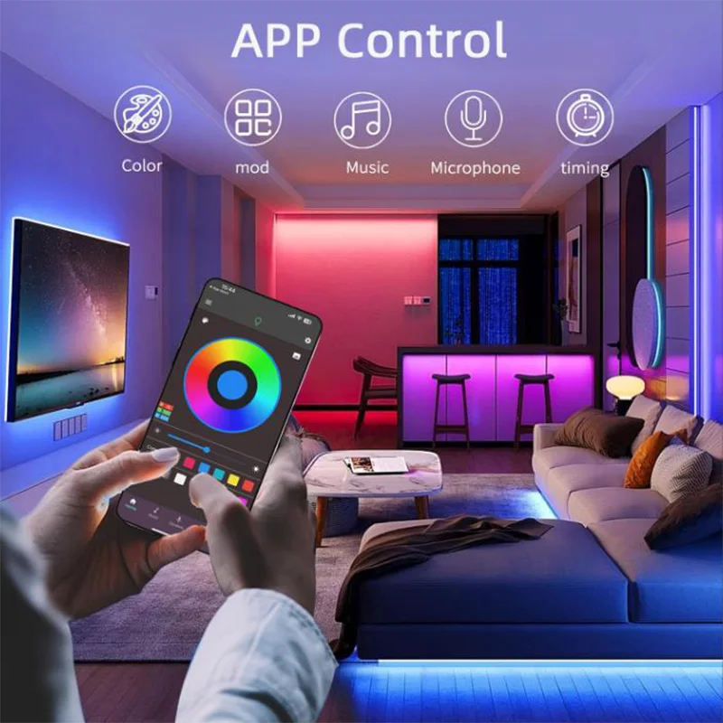 USB RGB Neon LED Strip 1M 2M 3M 5M WiFi 5V RGB Strip Work With Tuya App/Smart Life/Alexa for Game Home Neon Decor Lighting