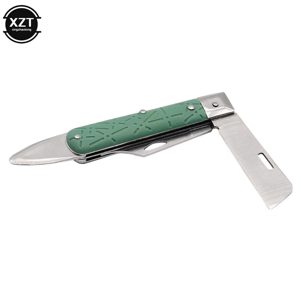 Grafting Folding Knife Garden Seedling foldable Cutter Branch Cutting Pruning Tool Tree Budding Blade Nursery Bark Peeler Lifter