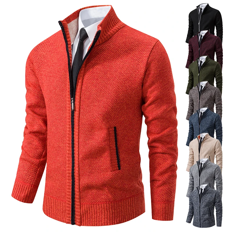 2023 Neue Mode Herren Strickpullover Strickjacke Joker bequemer warmer Freizeitmantel