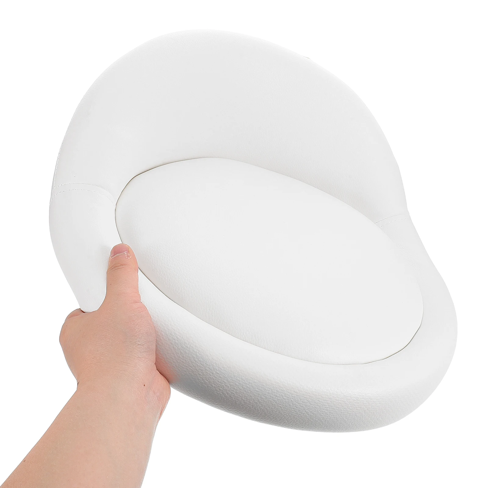 Almofada de assento de banco de bar acolchoada macia, substituição de almofada de assento redonda com encosto baixo, esponja resistente, superfície de assento para banco de balcão