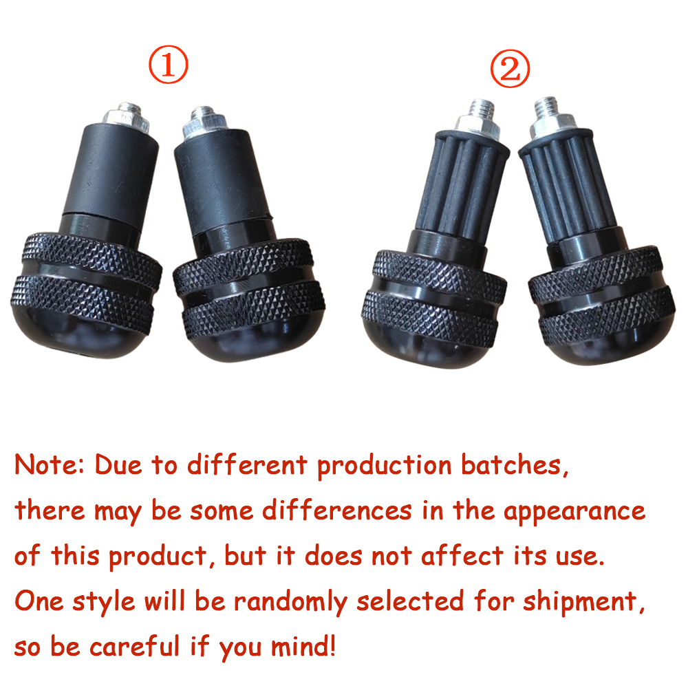 Heart Horse 2x 7/8" Motorrad Anti Vibration Lenkerendstopfen Grip Endkappen 22mm Schwarz/Rot