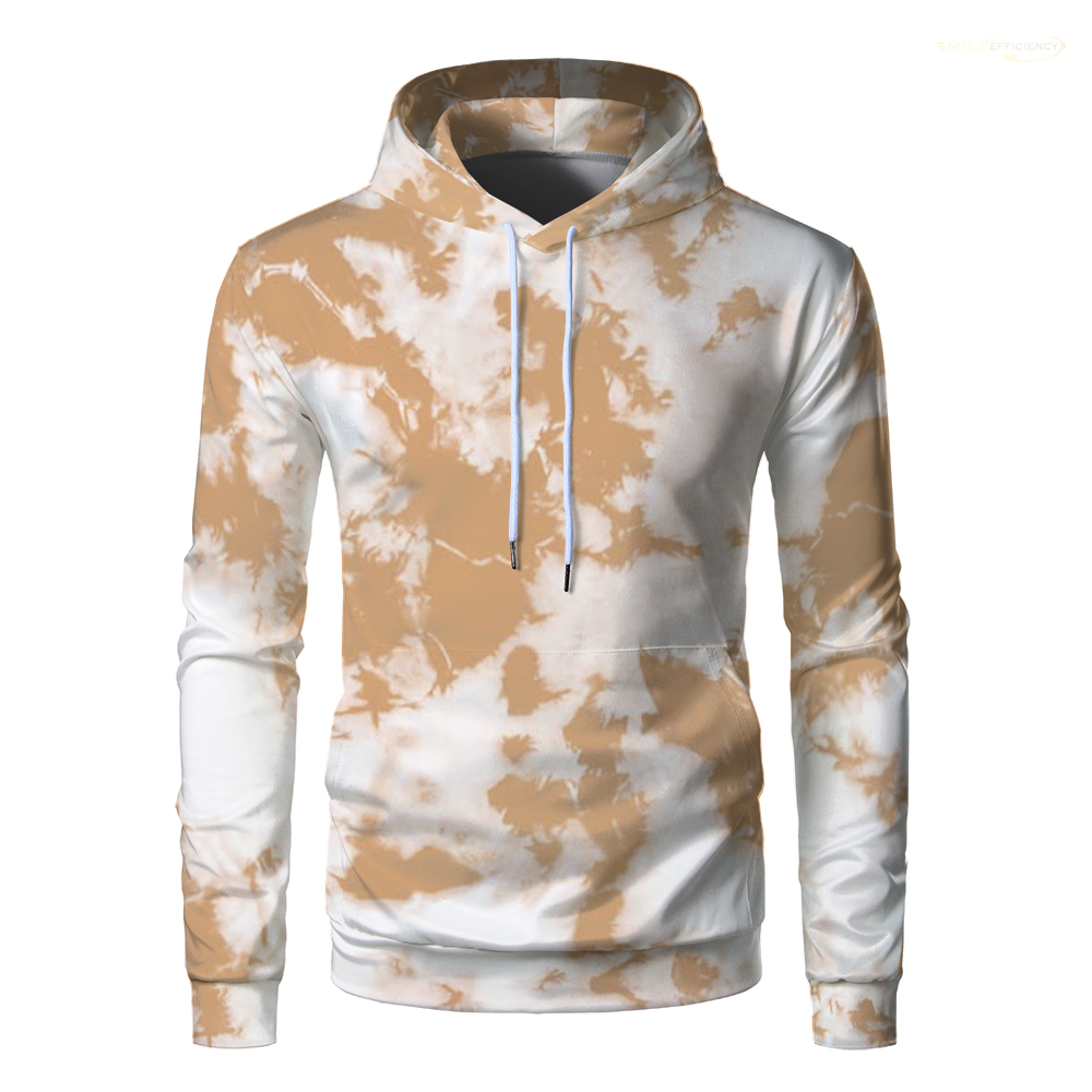 New Creative Fun 3D Printed Tie dye Pattern Hoodie Fun Street Casual Daily Top Men's Customized Pattern