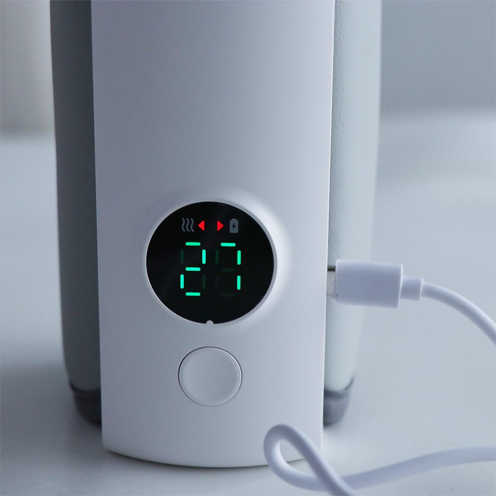 USB Rechargeable Baby Bottle Warmer 6Levels with Temperature Display Milk Heater Temperature Adjustment Safe Baby Bottle Heater