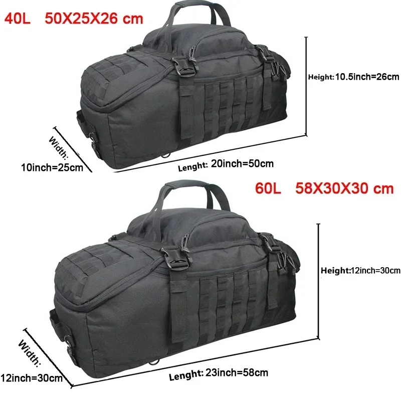 40L 60L 80L bolsas de viaje impermeables bolsas de equipaje de gran capacidad bolsa de lona para hombres bolsa de viaje bolsa de fin de semana bolsas de lona