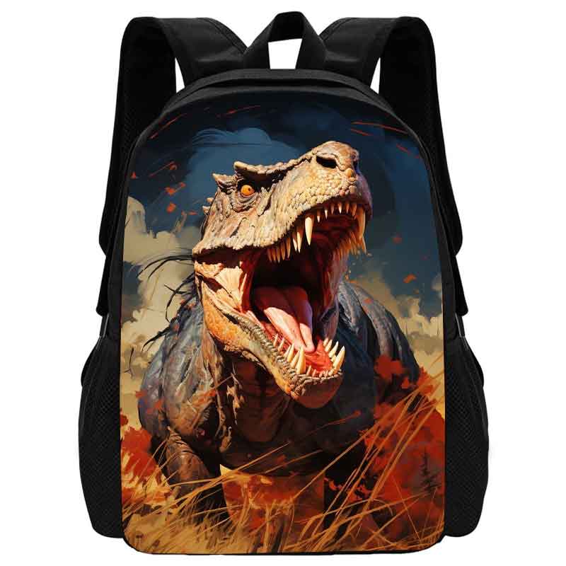 Школьный рюкзак с динозавром Mochila для детей, яркий Прочный детский рюкзак с мультяшными животными