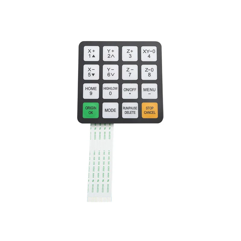 Richauto 0501 A11 A18 DSP mango botón película carcasa y pantalla CNC piezas del controlador de grabado de carpintería