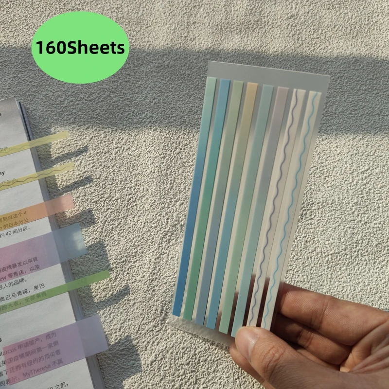 160/180 Pcs Page Markers Sticky Note Page Labels, Reusable File Index Sticker Tabs, Waterproof File Flags, Morandi Stickers