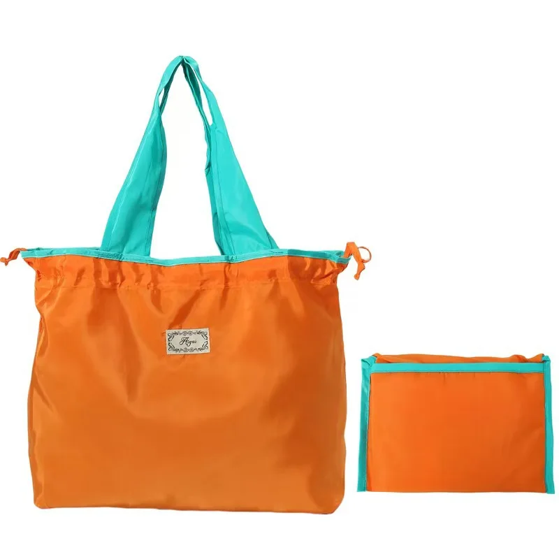 Bolsa de compras ultraleve e compacta – dobrável no bolso, sacola de compras ecológica com zíper