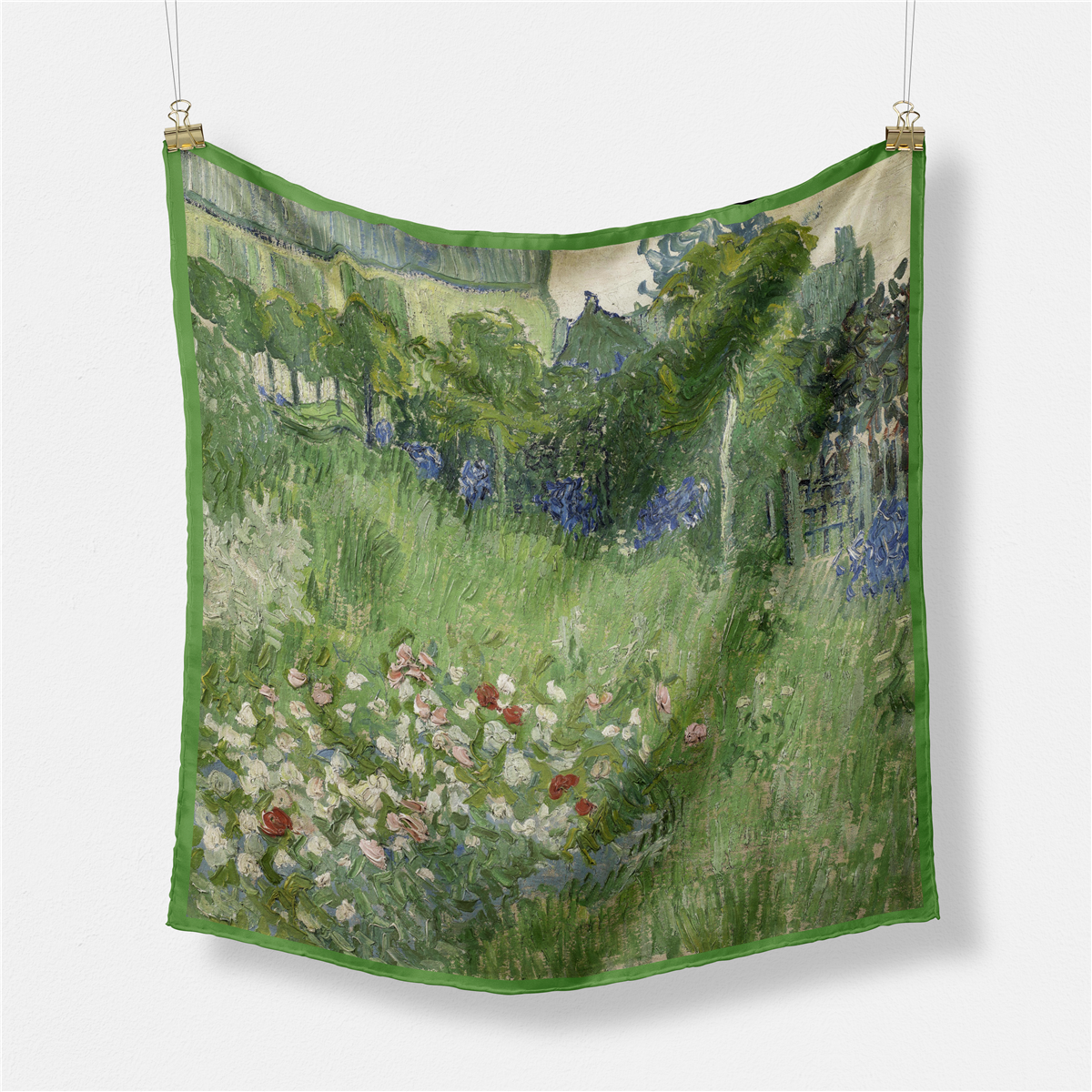 Знаменитая картина маслом, саржа, 100% шелковый шарф, квадратные шарфы 53 см, модная бандана, женский шарф, хиджаб, платок на голову, шейный платок