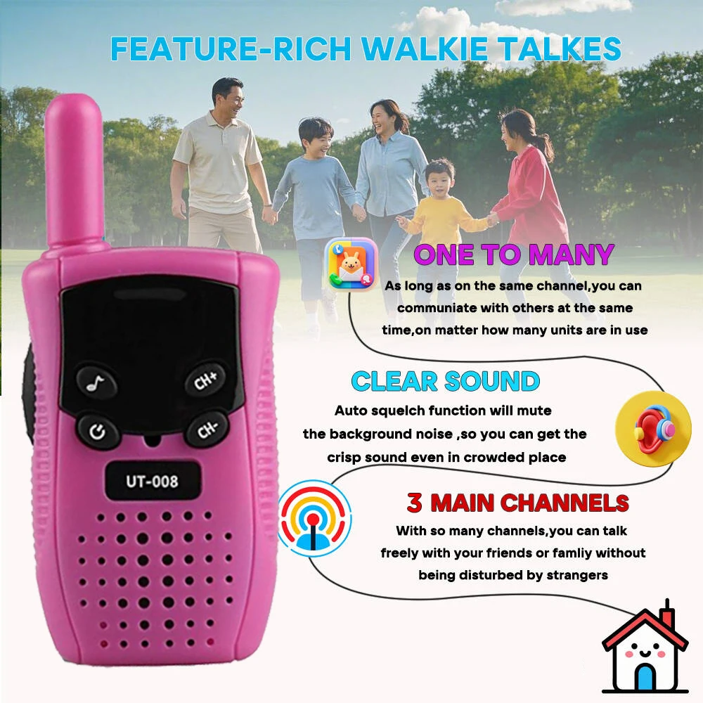 Neue Mini Walkie Talkie Kinder Handheld Transceiver Long Range Tragbare Walkie-Talkie Kind Zwei Weg Radio Junge Mädchen Geburtstag geschenke