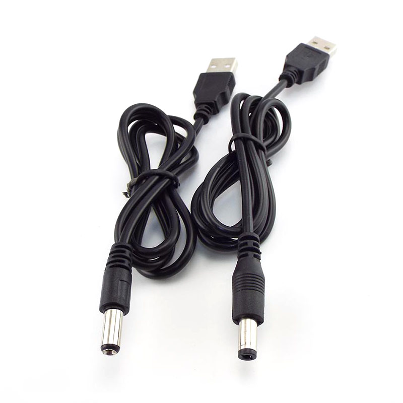 0.8M USB 2.0 Loại A DC Cắm Điện Kết Nối Cho Điện Tử Cỡ Nhỏ Các Thiết Bị Cáp Nối Dài Cổng Usb 5.5*2.1Mm 5.5*2.5Mm