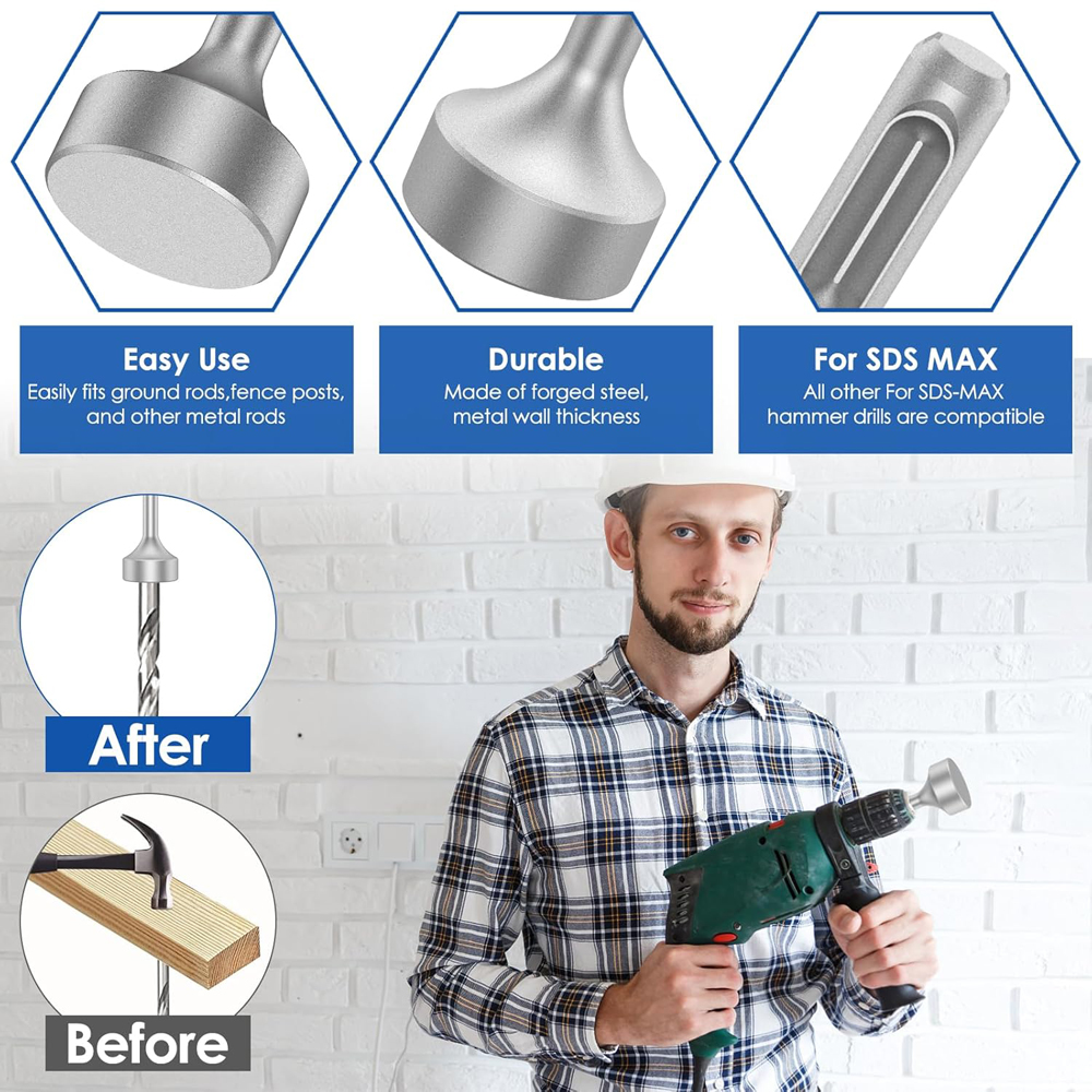 Chave de haste de aterramento de 85mm, broca de aço resistente, resistente ao desgaste, ampla compatibilidade, soquete para rotar