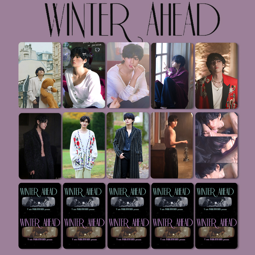 10 ピース/ロット Kpop フォトカードホログラフィックレーザー写真プリント写真ポストカード冬ファンのためのギフト Accessoires グッズ