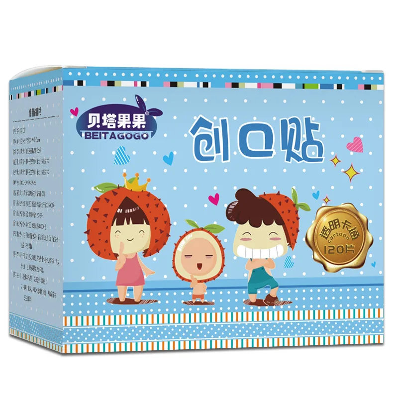 120 ピース/セット漫画バンドエイド子供のための子供の皮膚ワクチン注射穴パッチ創傷石膏かわいい絆創膏