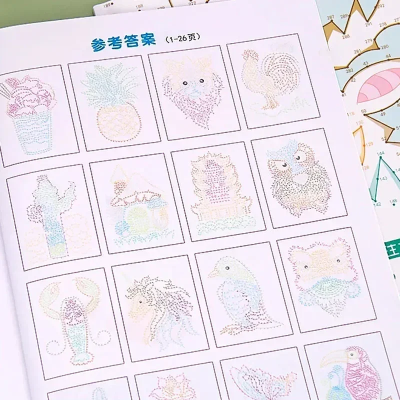 Magic Line Concentratietraining Ontwikkeling van de linker- en rechterhersenen Denktraining Boek Doolhofboek Digitale verbindingstekening