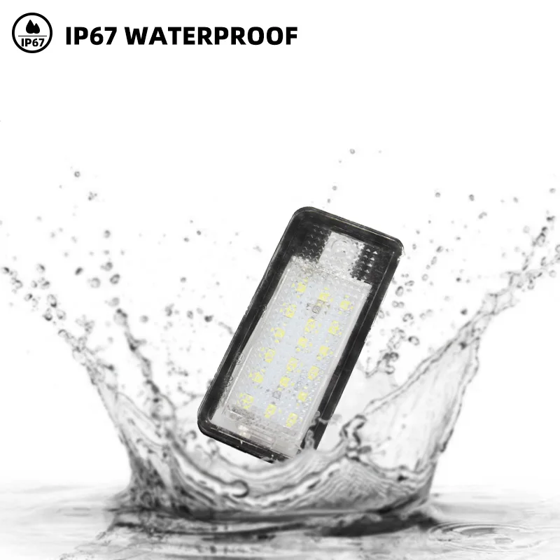 Luz LED para matrícula Audi, 2 uds., A3, A4, S4, RS4, B6, B7, A6, RS6, S6, C6, S5, Q7, A8, S8, Avant Canbus, lámpara para matrícula sin errores