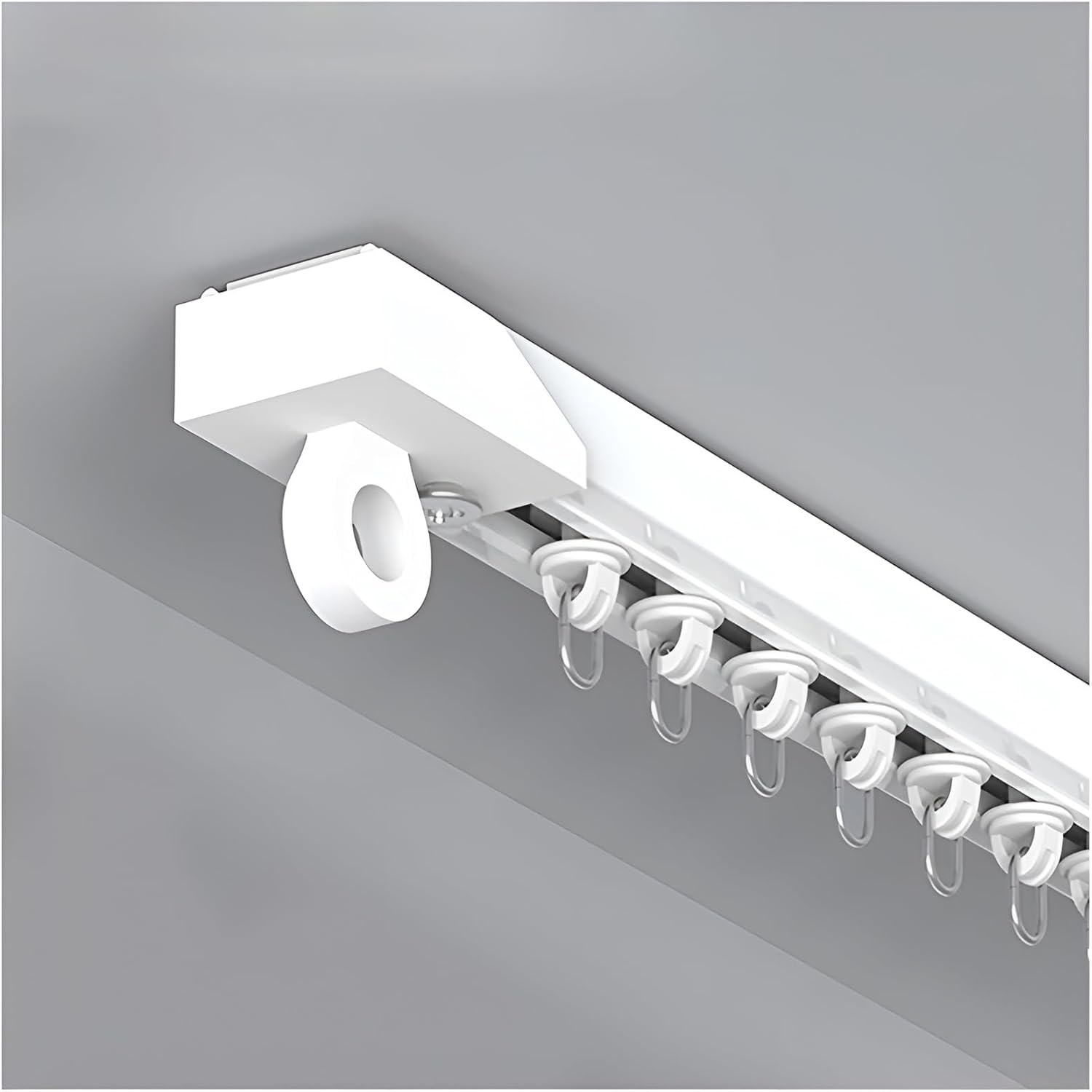 de cortina adhesivo sin taladrar para techo, 0,7 6 m, fácil instalación en pared/montaje, sistema divisor de habitaciones, 4 x 1