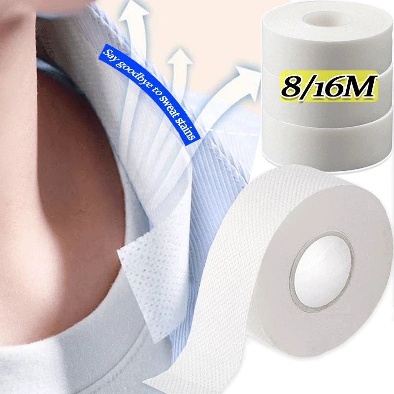 自己粘着性の制汗パッド,8 m, 16m,粘着性の丸い首の帽子,汗を吸収する,新品