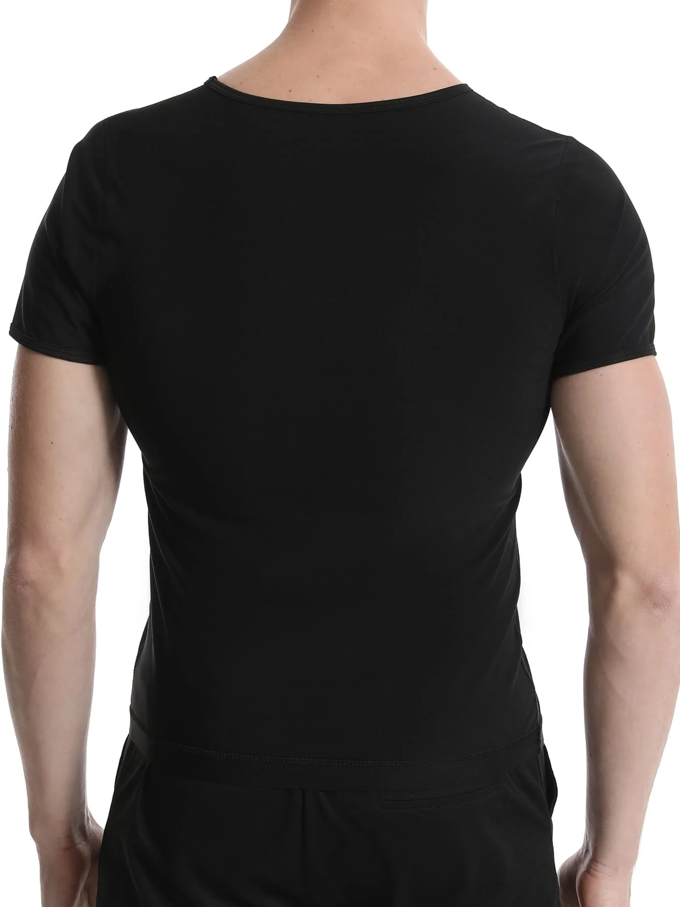 Camisa de terno de sauna masculina-colete de compressão de suor com captura de calor, top modelador, exercício de ginástica versátil modelador de cintura