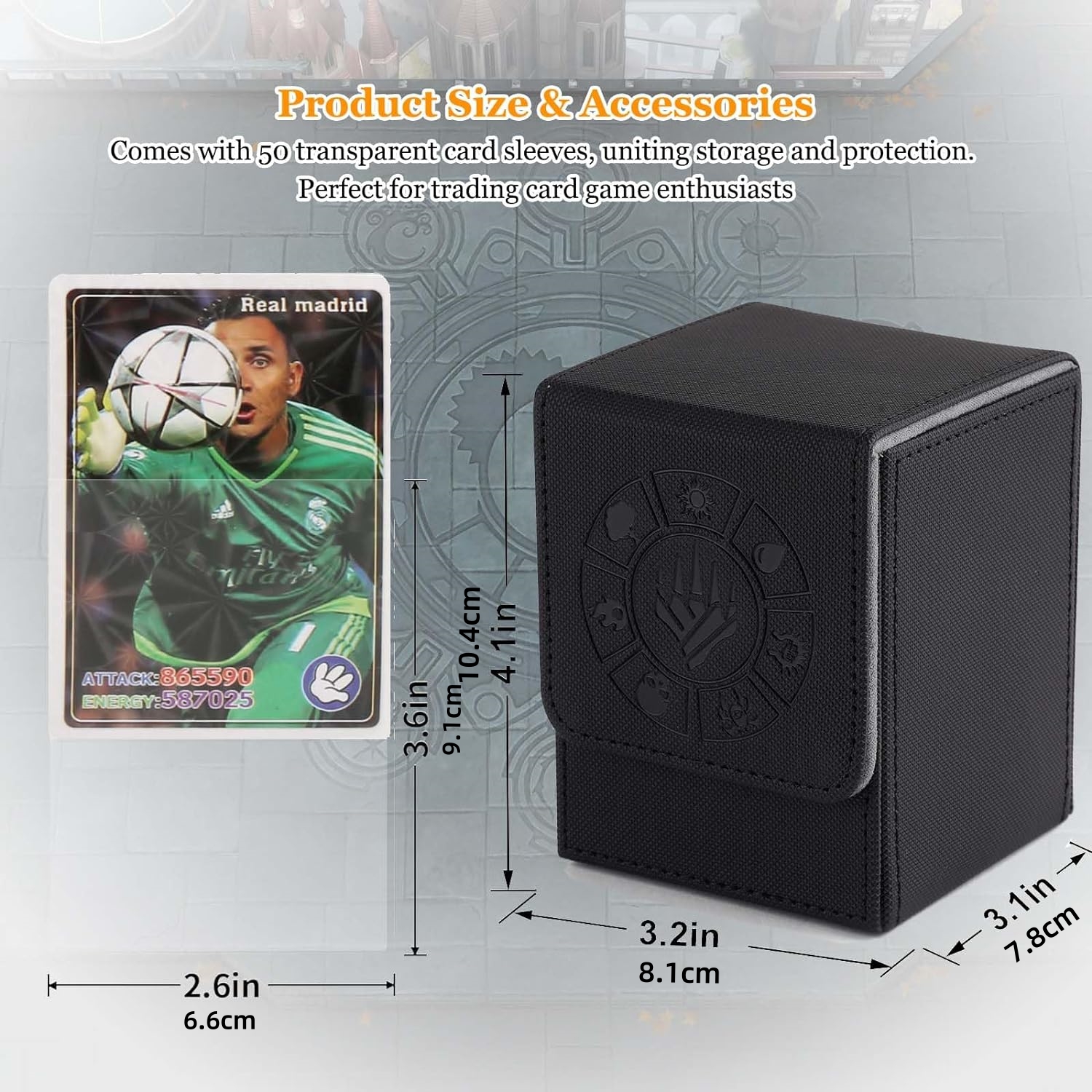 กล่องใส่การ์ด, กล่องเก็บข้อมูล MTG 110 ชิ้นพร้อมปลอกการ์ด 50 ชิ้น, กล่องใส่การ์ดสะสมสําหรับ Magic Commander และอื่นๆ