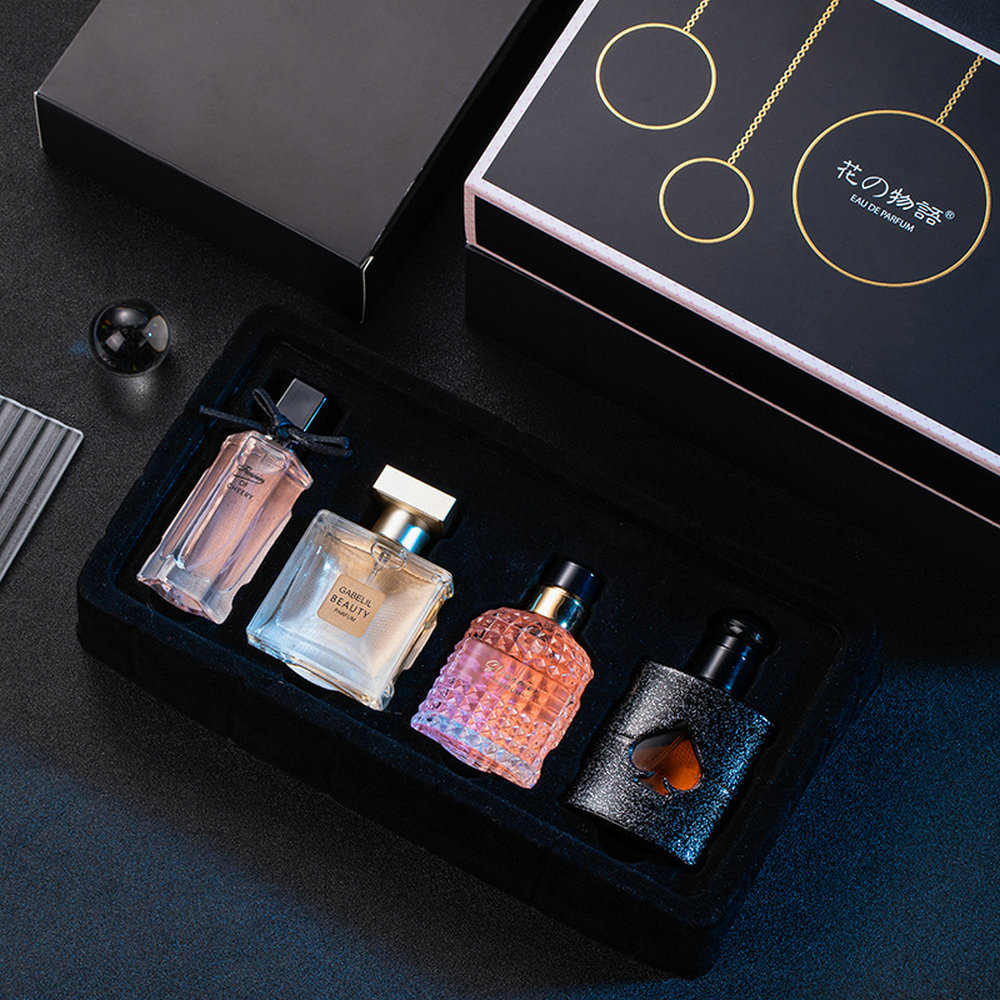 Original Damenparfüm, 105 ml, Geschenkbox, vierteiliges Set, frischer, anhaltender Duft, Eau de Parfum, Pflanzen-Blumenduft, frisch, Mohamed Ekonom