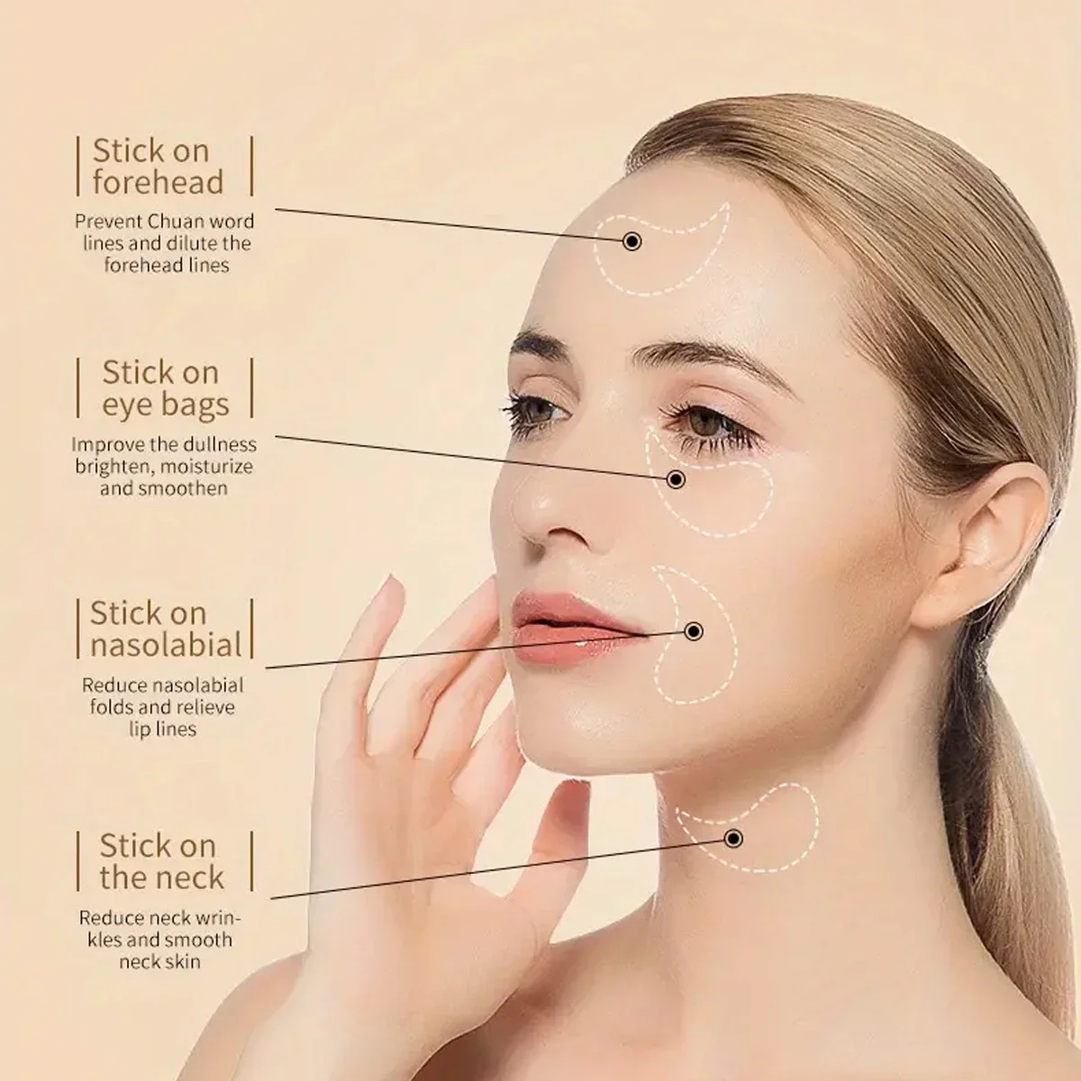 มาส์กใต้ตาสาหร่ายทะเลผสมไฮยาลูรอนิก แอซิด 60 ชิ้น ช่วยลดรอยคล้ำใต้ตา คอลลาเจน อายแพทช์ ผลิตภัณฑ์ดูแลผิวหน้า