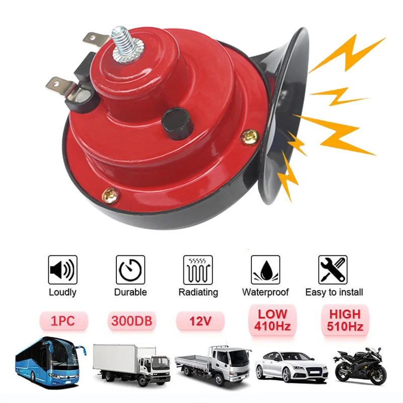 12V Super Luide Trein Hoorns 300DB Waterdichte Automotive Luidspreker Universele Auto Motor Vrachtwagen Boot Elektrisch Geluidssignaal