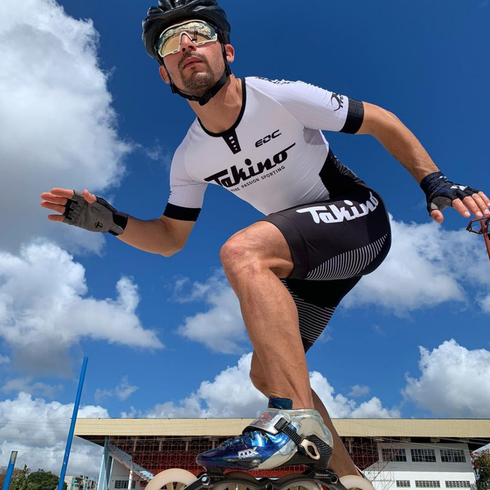 Takino Pakaian Balap Skating Kecepatan Inline Pria Celana Ketat Tim Seluncur Cepat Setelan Triathlon Ropa Ciclismo Pakaian Bersepeda Pakaian Balap