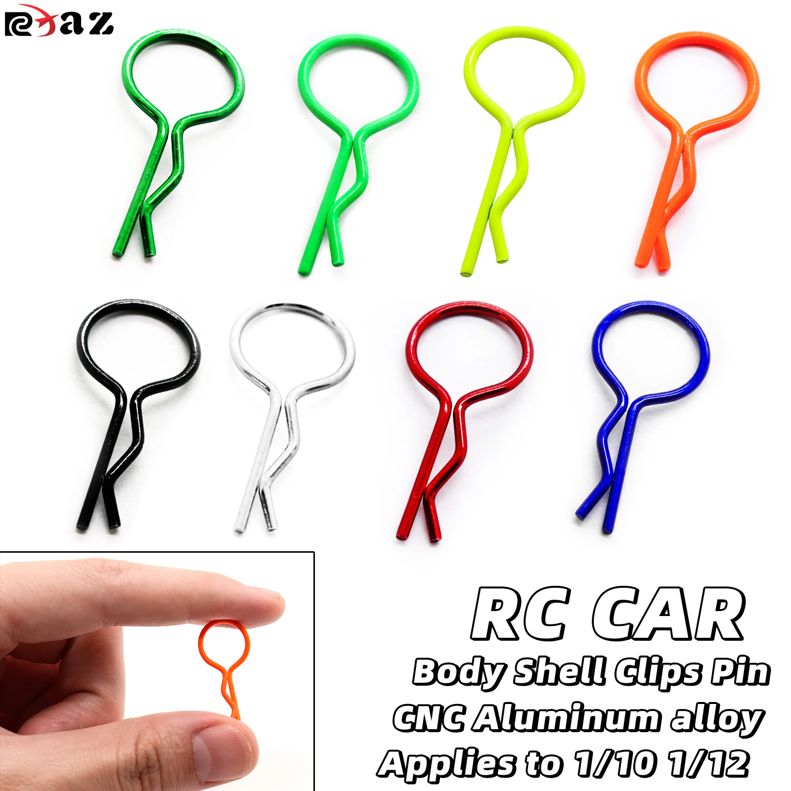 RCXAZ RC Auto Karosserie Clips Pin Schnalle 1/10 1/12 für Traxxas Hsp Redcat Rc4wd Tamiya Axial scx10 D90 Hpi RC Auto Teile Accs