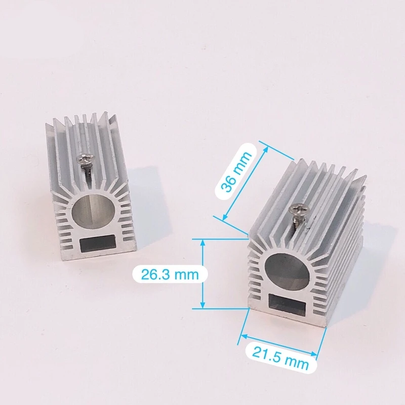 범용 조정 브래킷 포함 레이저 모듈 브래킷, 12mm 레이저 방열판, 12mm 조리개 알루미늄 방열판 브래킷 위치