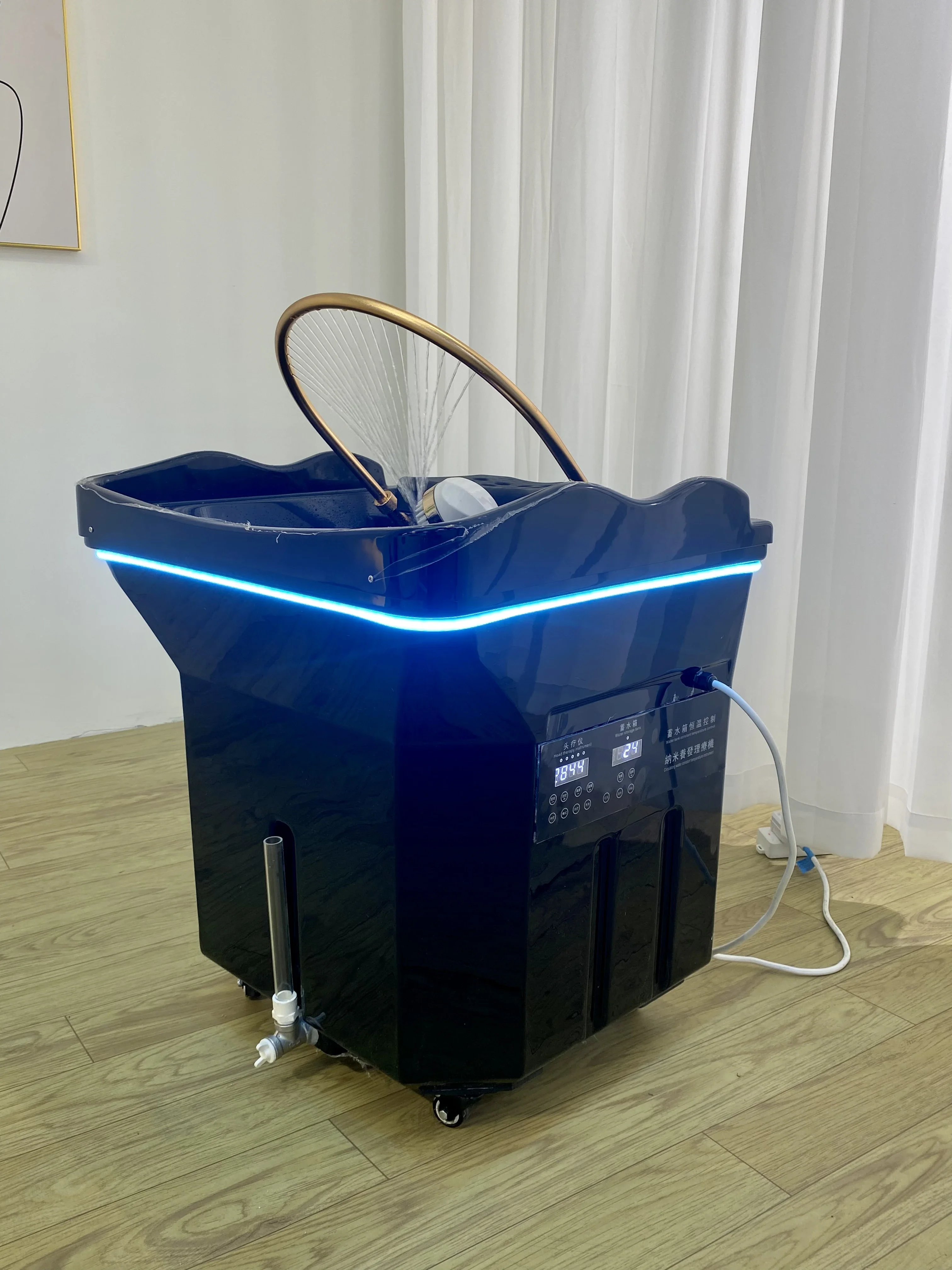 Chaise d'évier en denim portable, meubles de salon, tête de styliste, arche de spa, chaise de shampoing, meilleure vente, nouveau, 2025