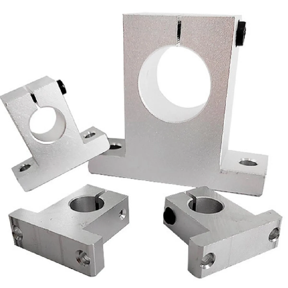 BABQ 2 ชิ้น Linear Motion Rail Clamping Rod Rail Guide สนับสนุนเพลาวงเล็บข้อต่อ Mount SK12 12 มิลลิเมตร