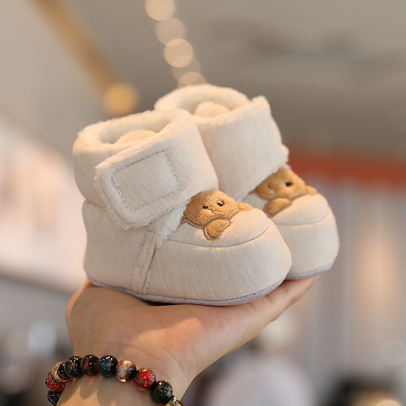 Winter neue süße Cartoon Baby Booties Jungen Mädchen Stiefel Baumwolle weiche Sohle rutsch feste warme Kleinkind First Walker Baby Krippe Schuhe