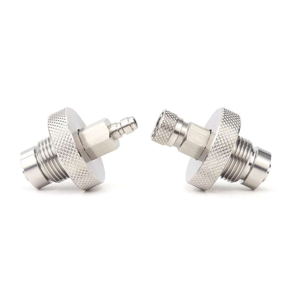 Estação de enchimento de ar HP Recarga Válvula Din de aço inoxidável 300Bar com desconexão rápida de 8MM G5/8-14 Plugue macho para mergulho