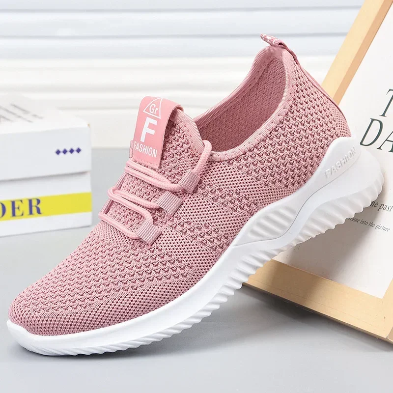 2025 Baskets décontractées pour femmes, chaussures d'été confortables et respirantes à plateforme, mode femmes, chaussures polyvalentes à lacets