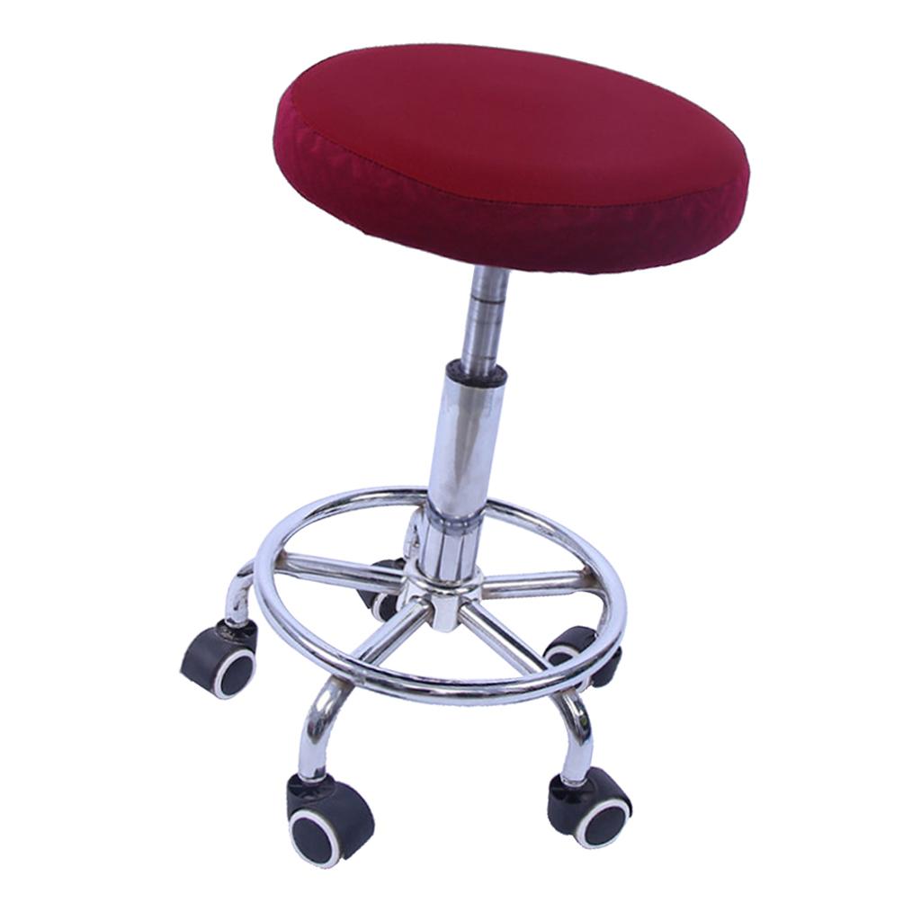 Juste de siège ronde pour tabouret de bar, housse élastique, 2x114 pouces