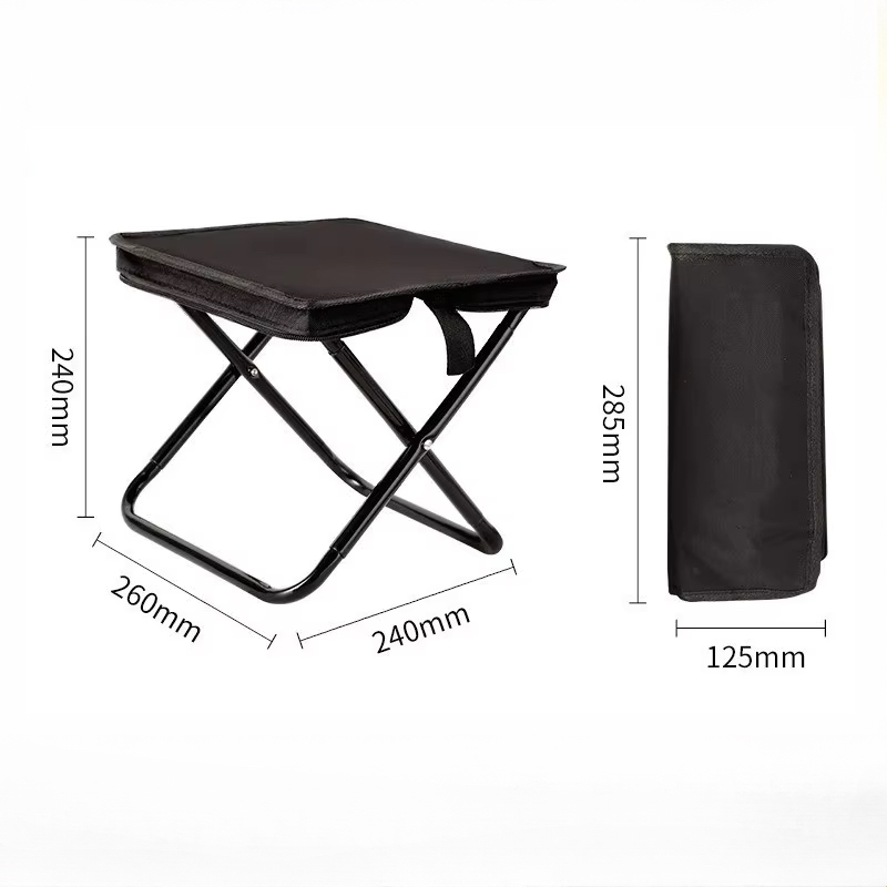 Taburete plegable portátil para exteriores, taburete plegable ligero y práctico, taburete portátil para acampar, viajar y pescar