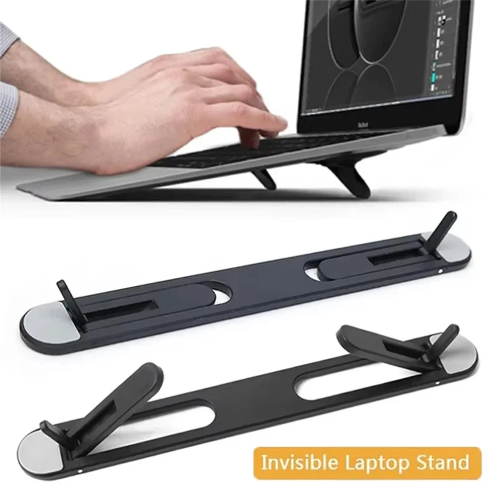 Soporte Universal para portátil Macbook Pro 13 15 Air Lenovo Samsung, almohadilla de refrigeración para portátil, soportes invisibles para portátil