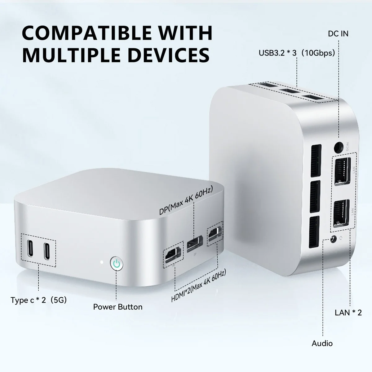13th Twin Lake N150 Processor Mini PC Office Home Live Cross border Mini PC