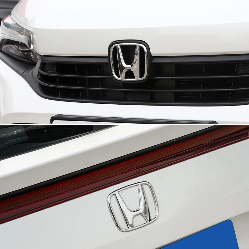 ABS รถกระจังหน้า Trunk สัญลักษณ์ด้านหลังป้ายโลโก้สําหรับ Honda Civic 2006-2015 8th 9th 9.5th Generation Civic อุปกรณ์เสริม