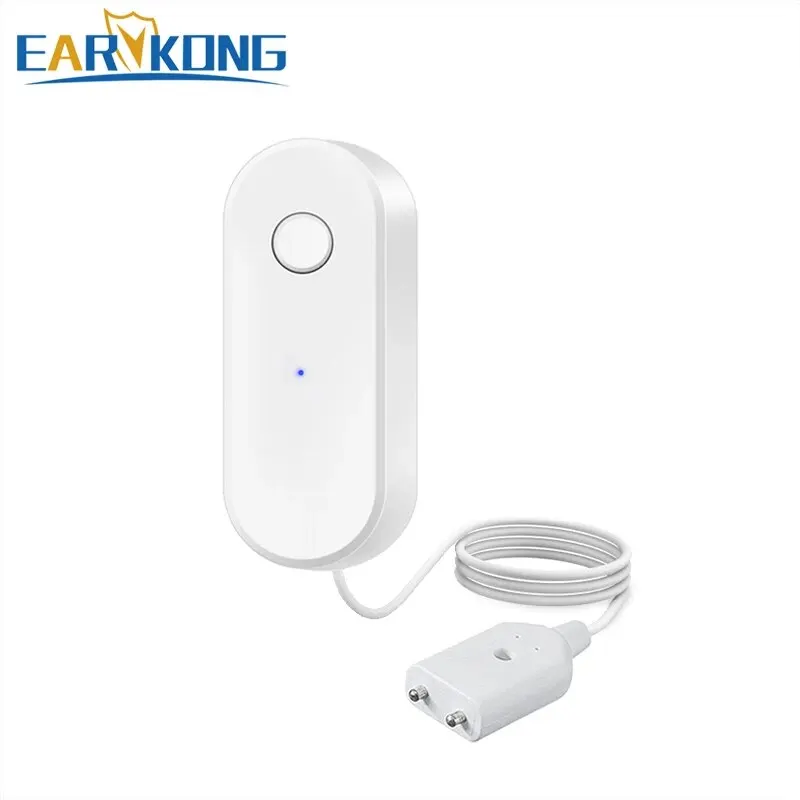 Tuya WiFi Smart Waterleksensor Vloeistoflekkage Alarm Overloop Niveau Detector Overstromingsbescherming SmartLife APP
