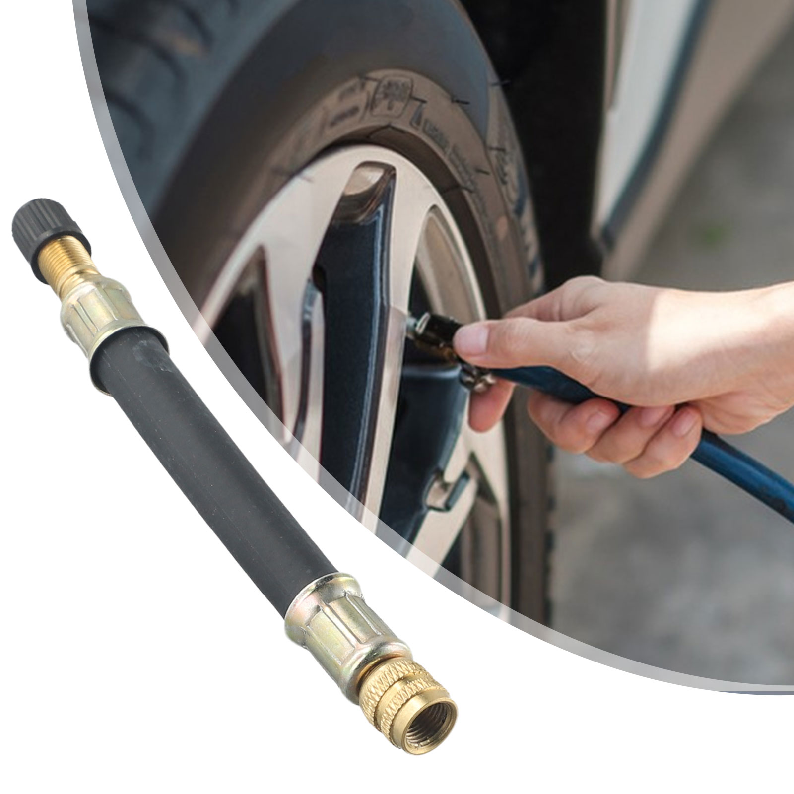 100/130/150/180/210Mm Máy Bơm Không Khí Ống Nối Dài Không Ống Bơm Adapter 7Mm đường Chỉ Thích Hợp Cho Xe Đạp, xe Máy, Xe Ô Tô Lốp Xe Điền