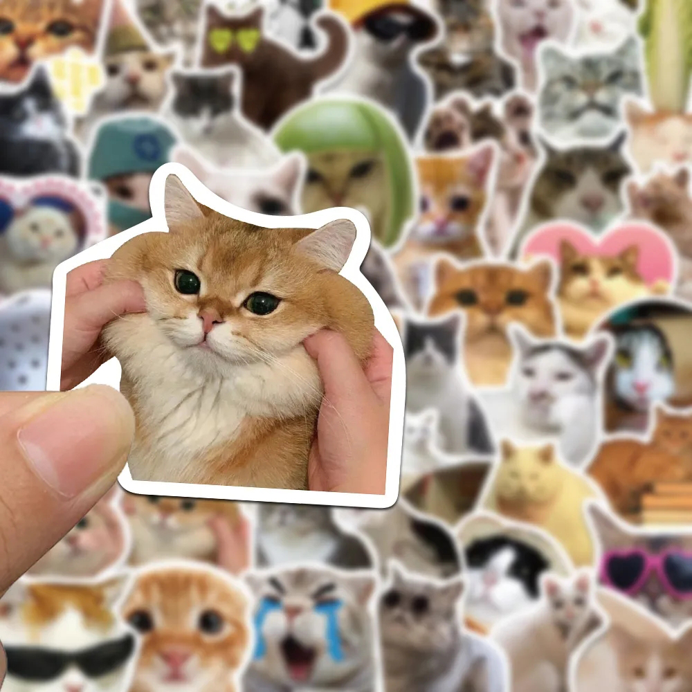 귀여운 사랑 고양이 PVC 스티커, 미적 어린이 한국 장식, 스크랩북 문구, 어린이 학교 용품, 10 개, 30 개, 50 개