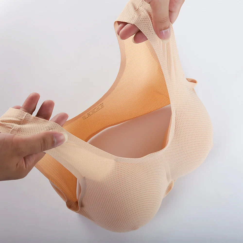 Wassertropfenförmige künstliche Brüste mit Unterwäsche-Set, künstliche Brüste, BHs, Cross-Dressing-Silikon-Brustimplantate