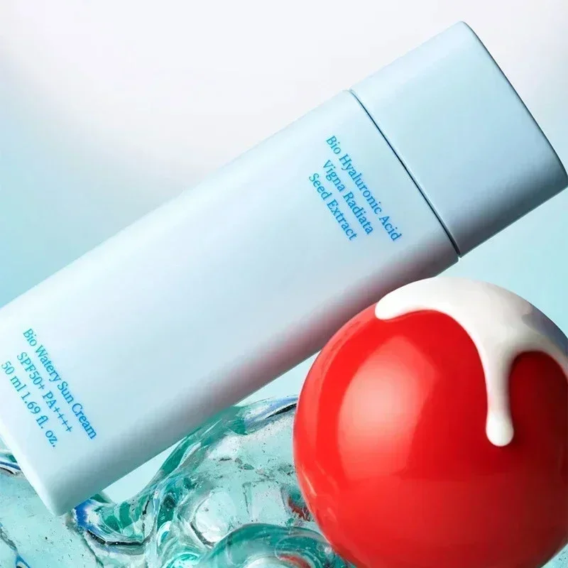 Barra de protección solar facial coreana, barra solar mate azul claro para piel suave y sedosa, barra de sol suave de algodón, textura acuosa, protección UV, nuevo
