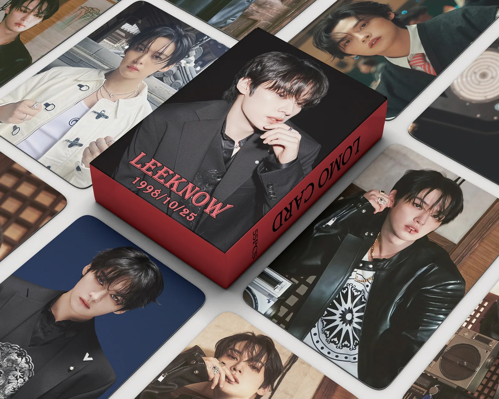55Pcs/Set Kpop New Ablum (HOP) Lomo Card Lee Know Photo Print Pictures Photocard Fans Collection Postcards Gifts