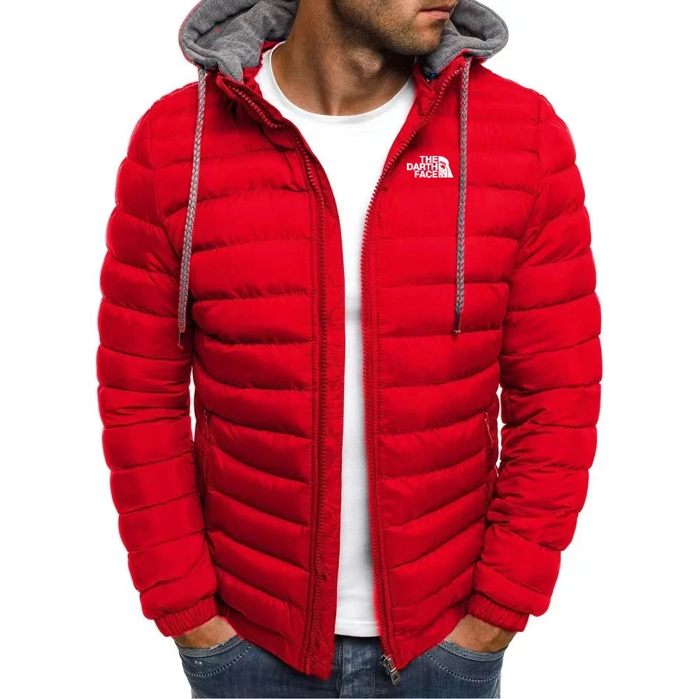 Chaqueta 2024 para hombre y mujer, Top cálido de algodón, abrigo de plumón resistente al viento, moda estampada, ligero con cremallera, estilo callejero de invierno