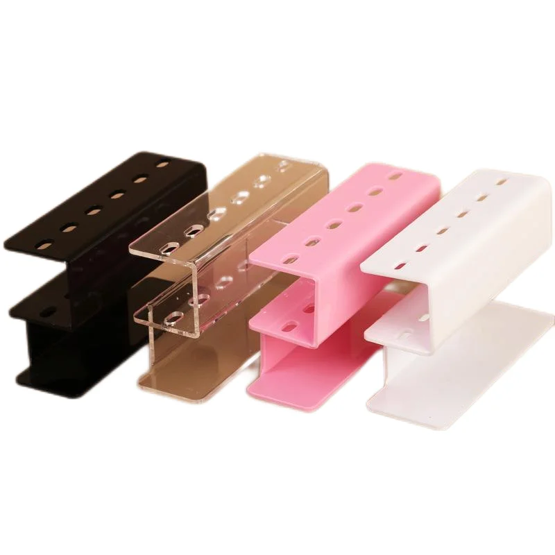 Acrylic Eyelash Tweezer Storage Holder Set of 6 Durable Makeup Tools with Convenient Stand Shelf for Eyelash Extensions