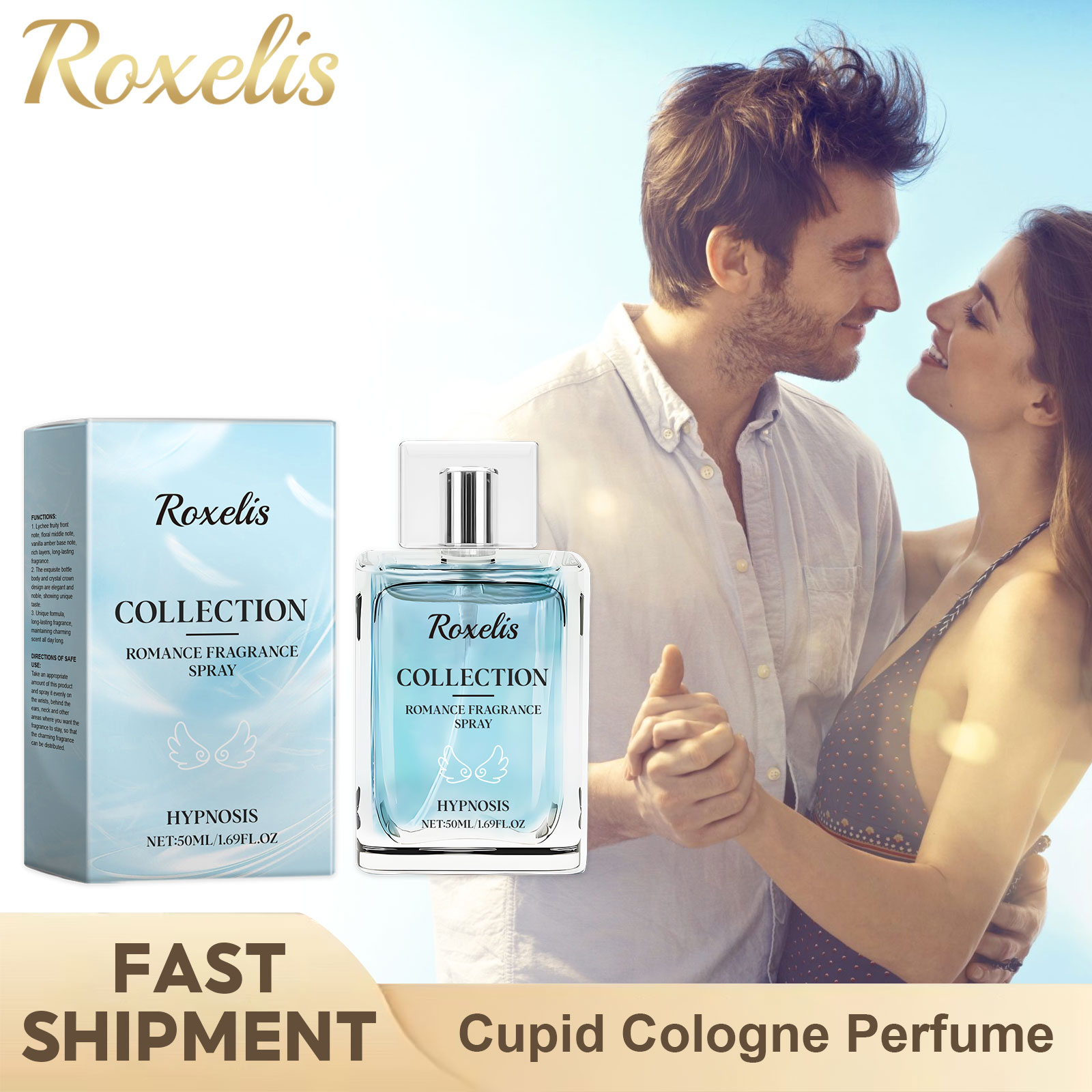 Amor-Pheromon-Parfüm mit Hypnose angereichert, veröffentlicht Hormon-Charm, dauerhaft anziehend, aufgeregt, Flirt-Aroma, Kölnischwasser-Duft für Männer